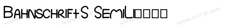 BahnschriftS SemiLi字体转换